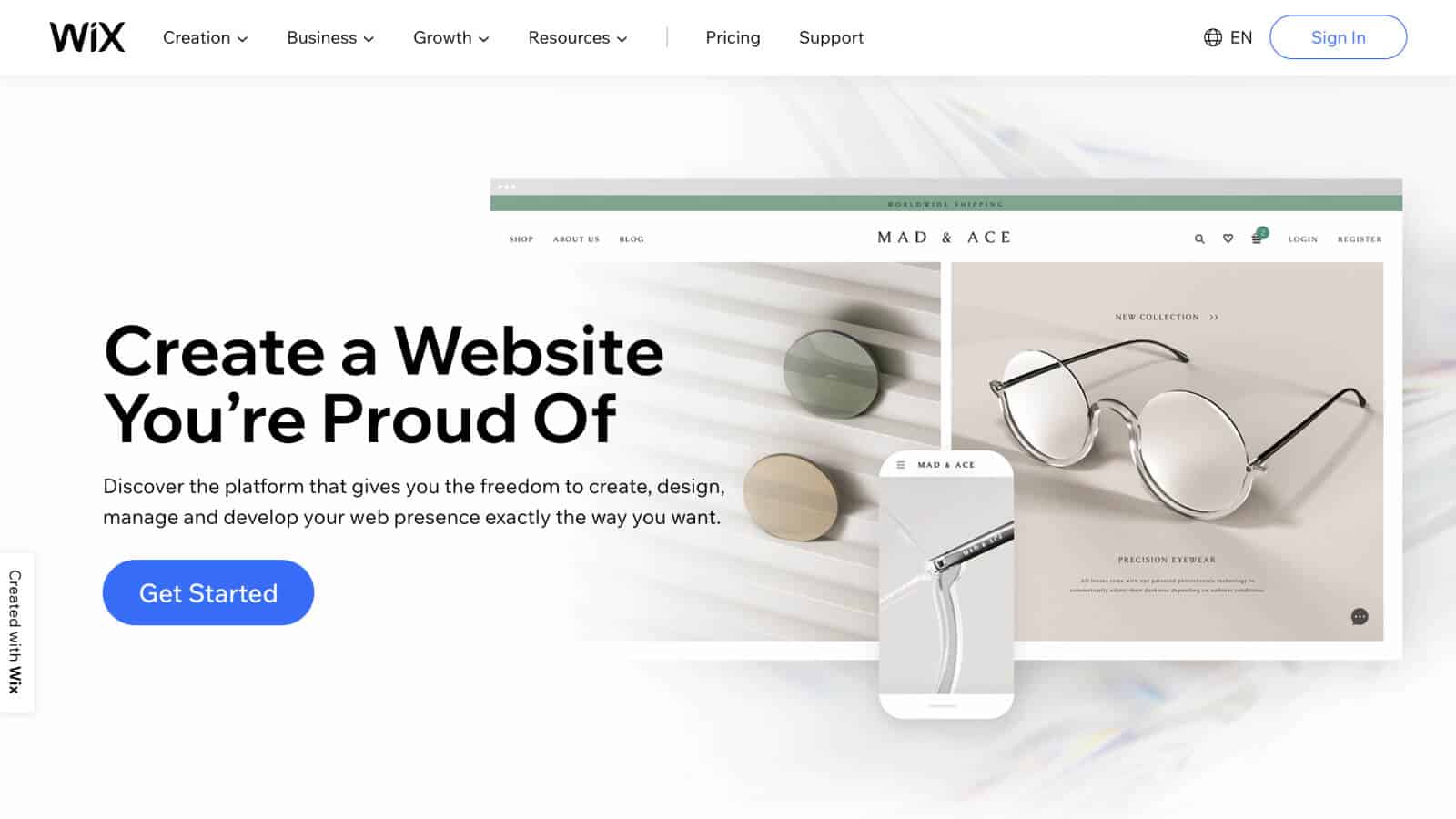 Wix website builder software