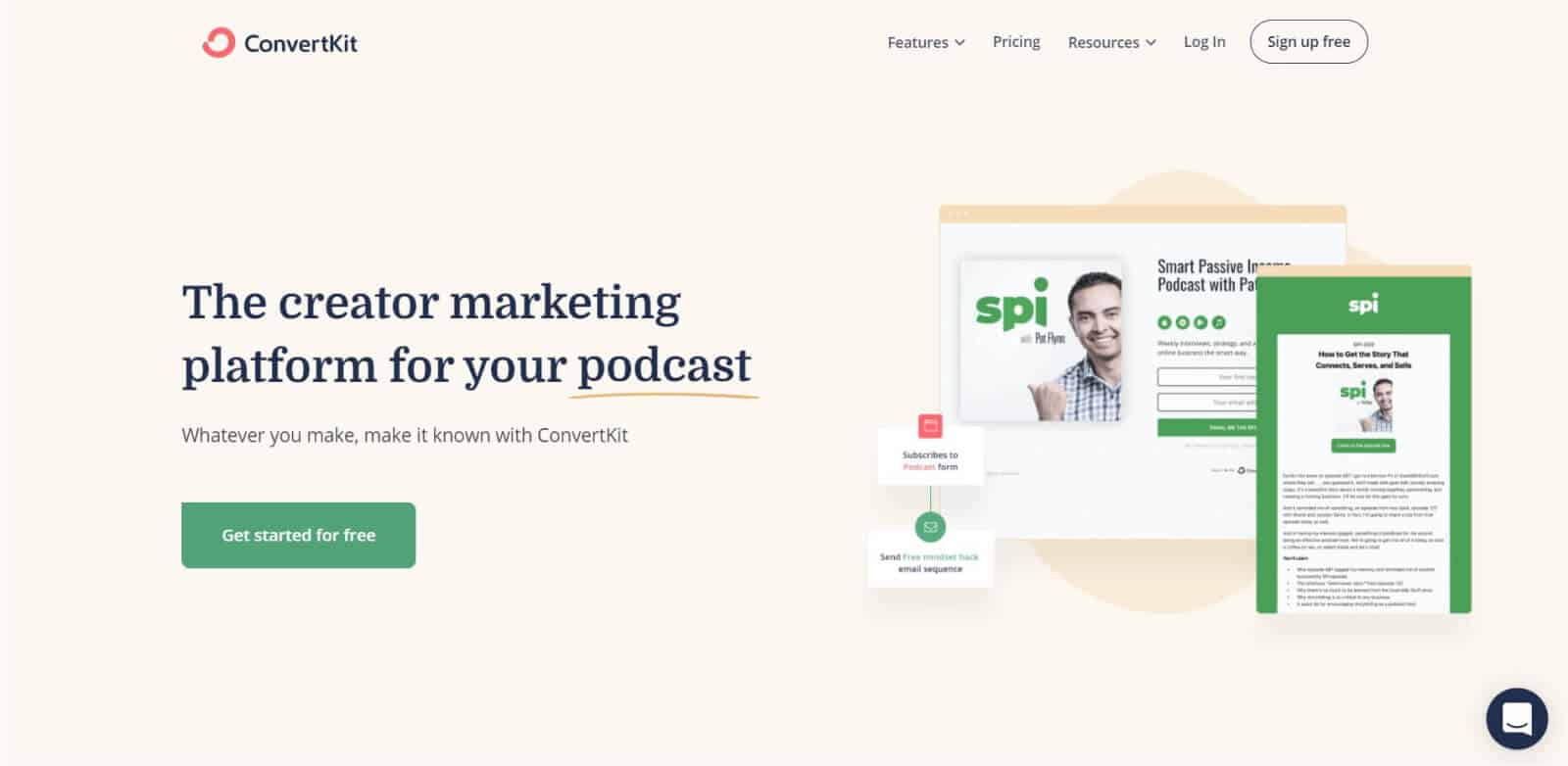 ConvertKit is designed to empower creators