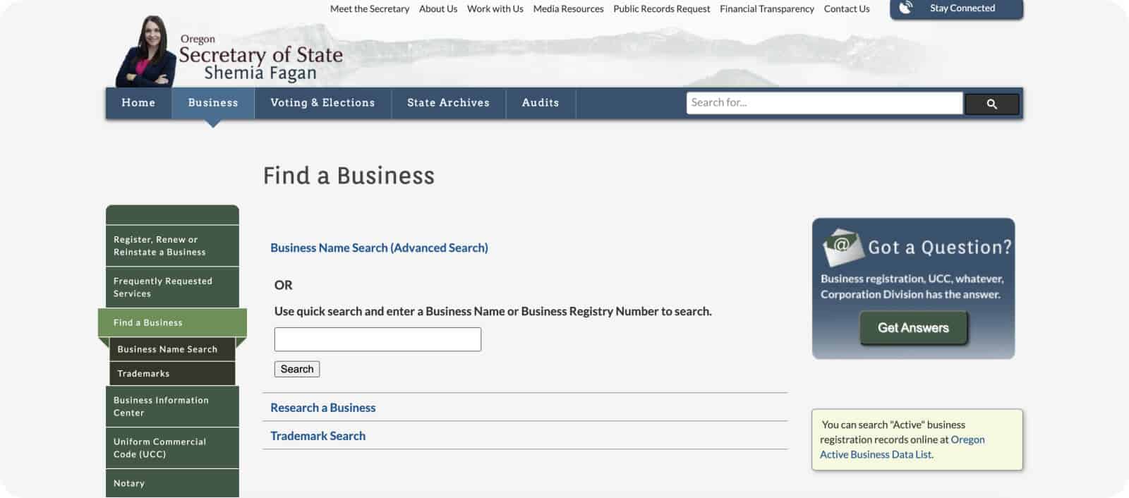 Business Name Search