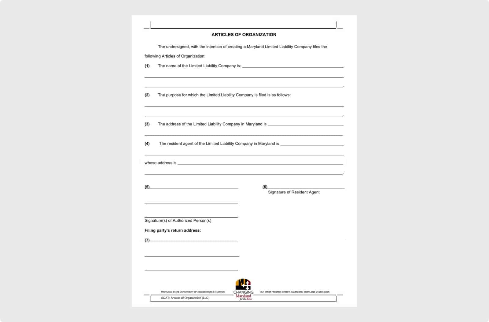 File articles of organization to create your LLC