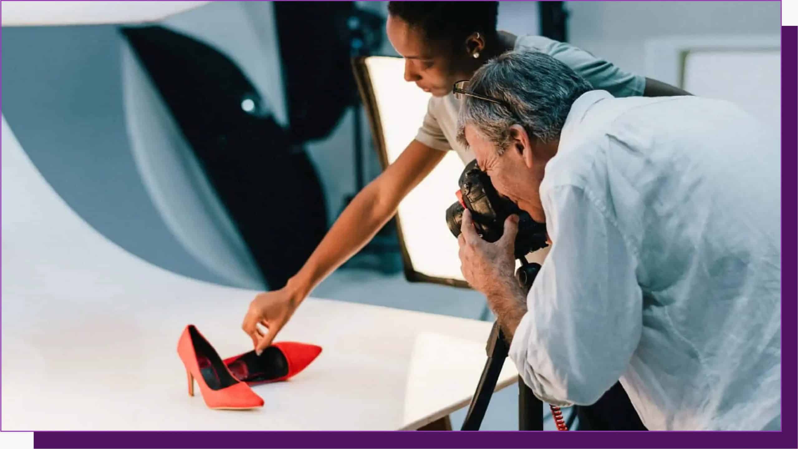 Product photography in studio