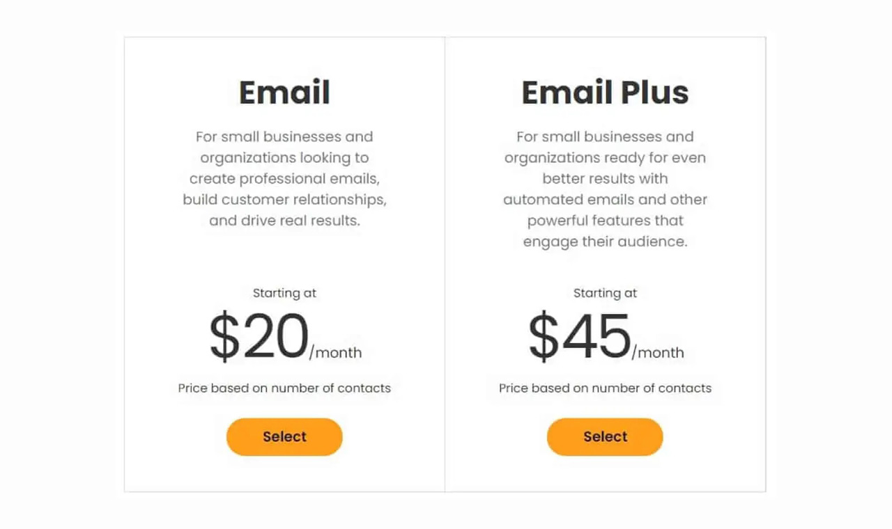 Constant Contact Pricing