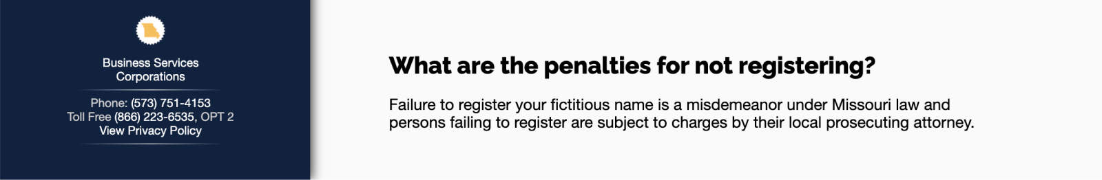 Fictitious name FAQs