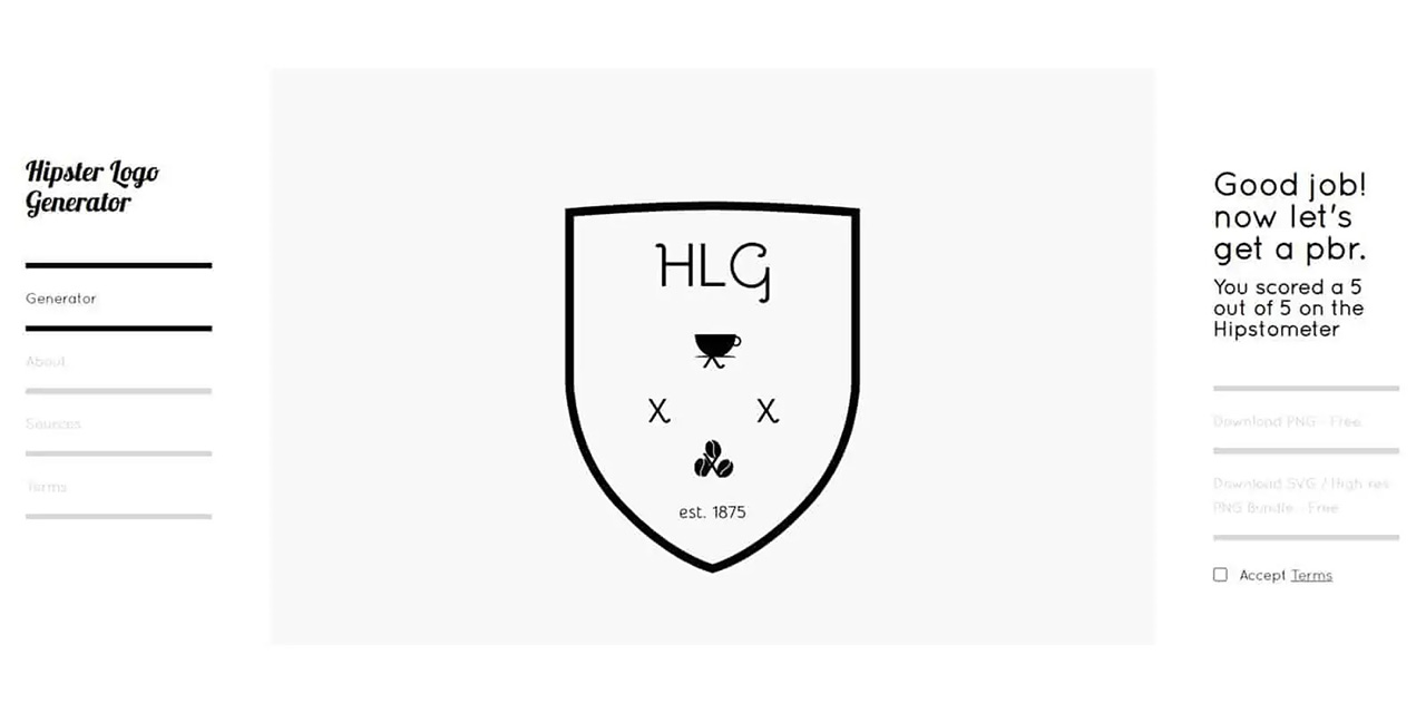 Hipster Logo Generator