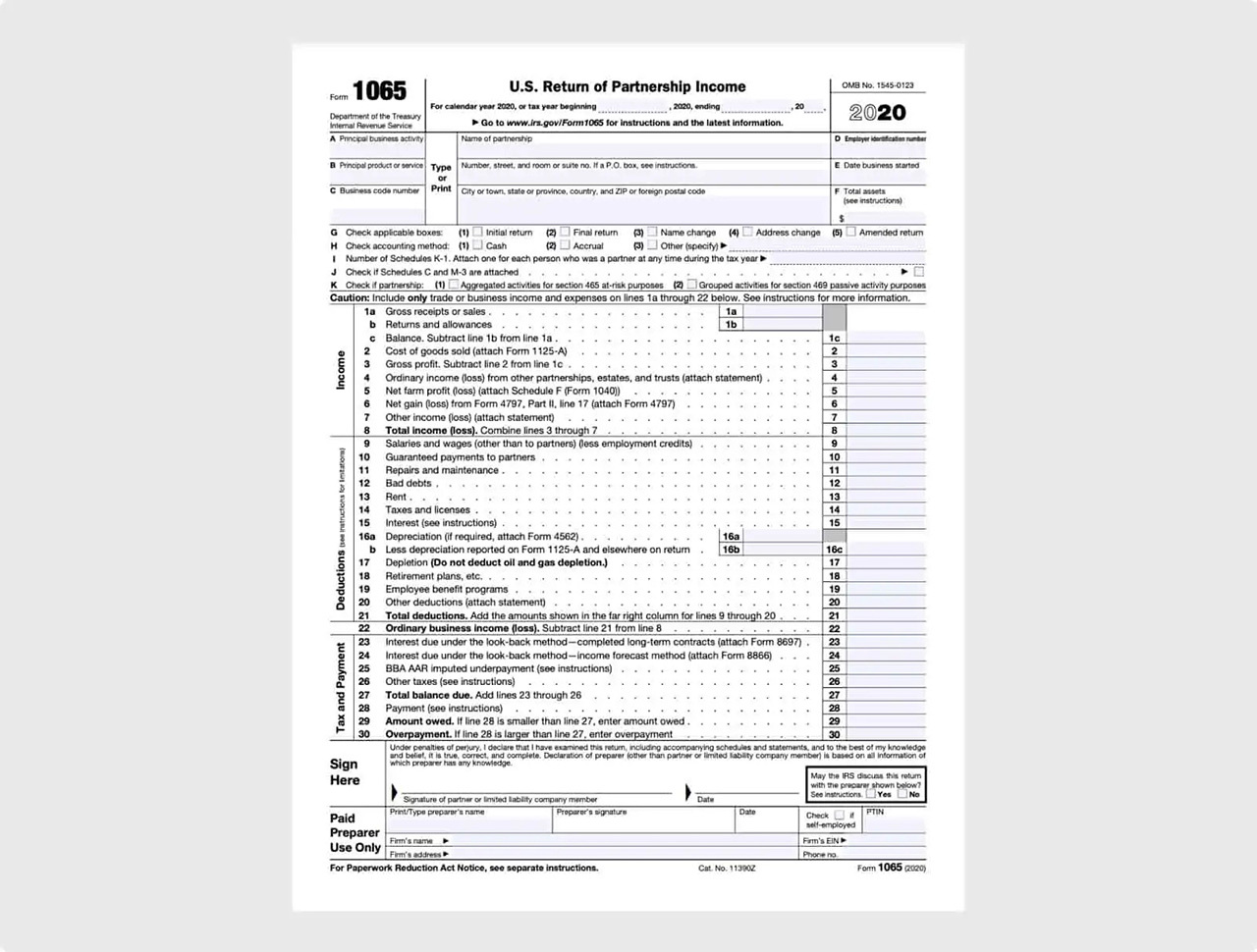 IRS-Form-1065-U.S.-Return-of-Partnership-Income