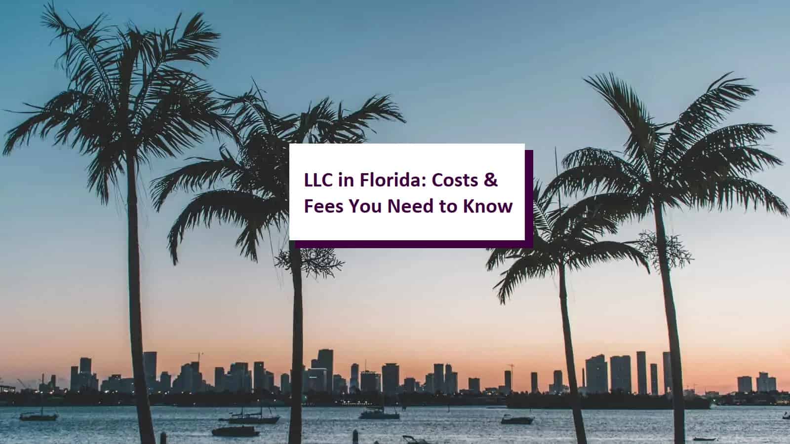 Florida Llc Costs Explained Florida Llc Costs Explained