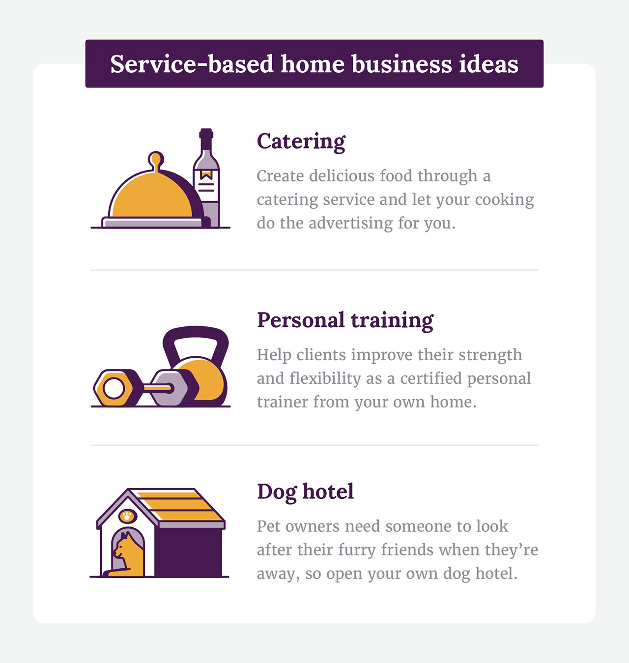 Service based home business ideas