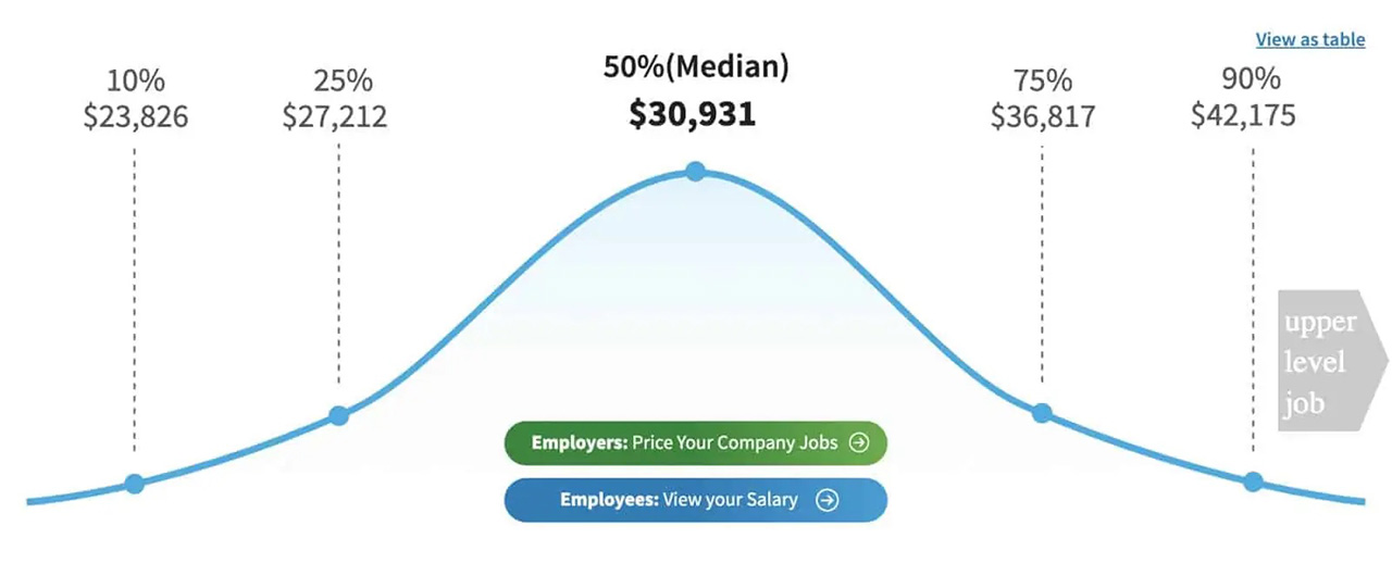 The median annual janitor salary in the United States is $30,931