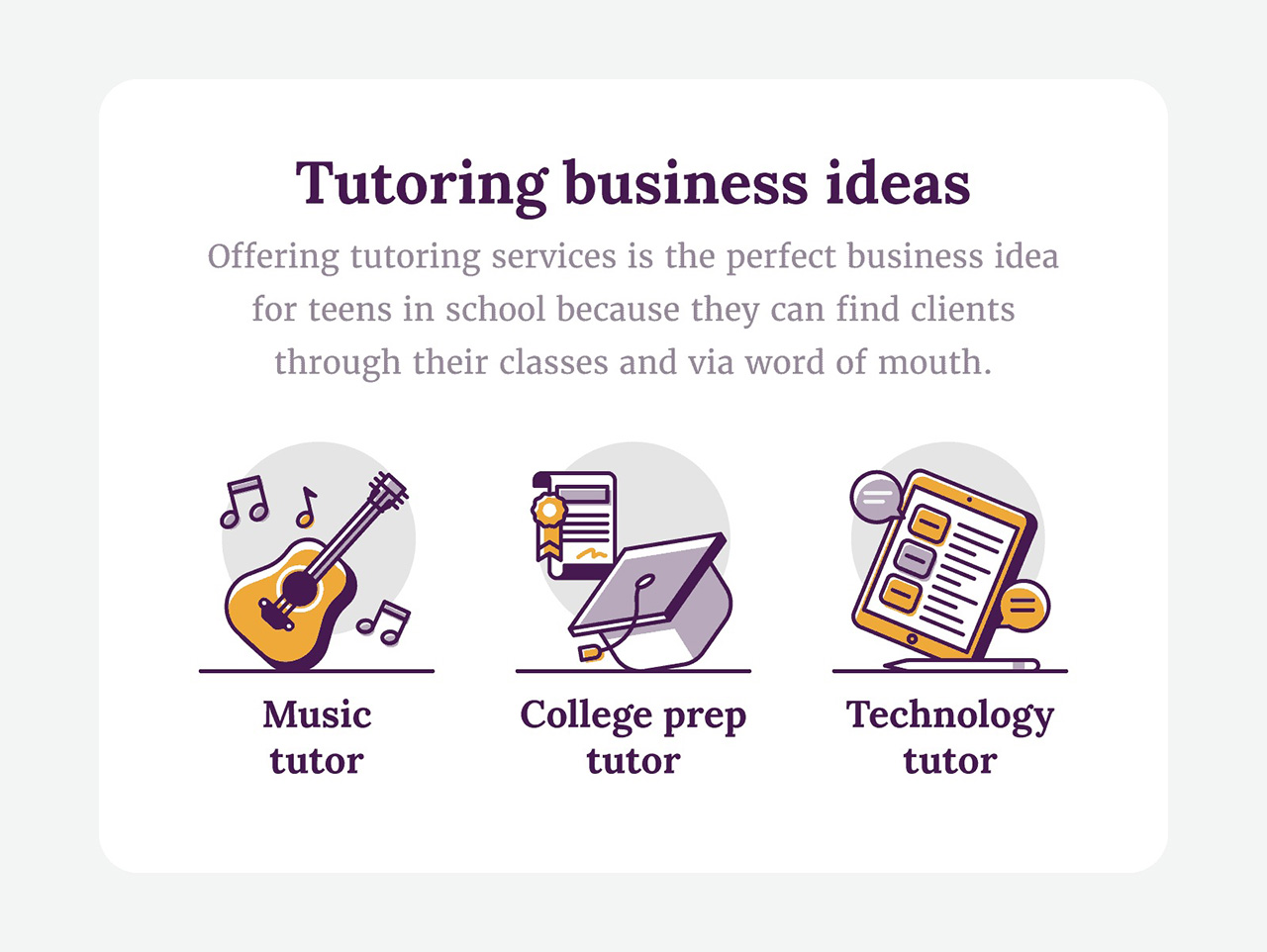 Tutoring business ideas like music, college prep or technology tutoring