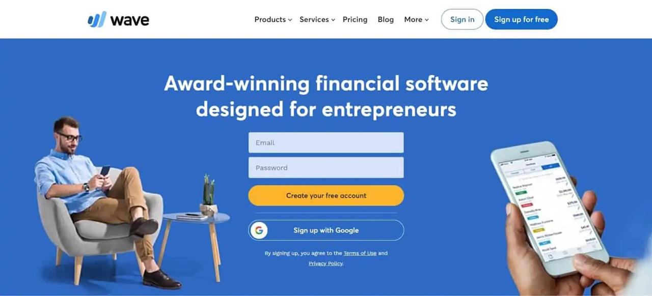 Wave offers a software suite that includes a payroll management app