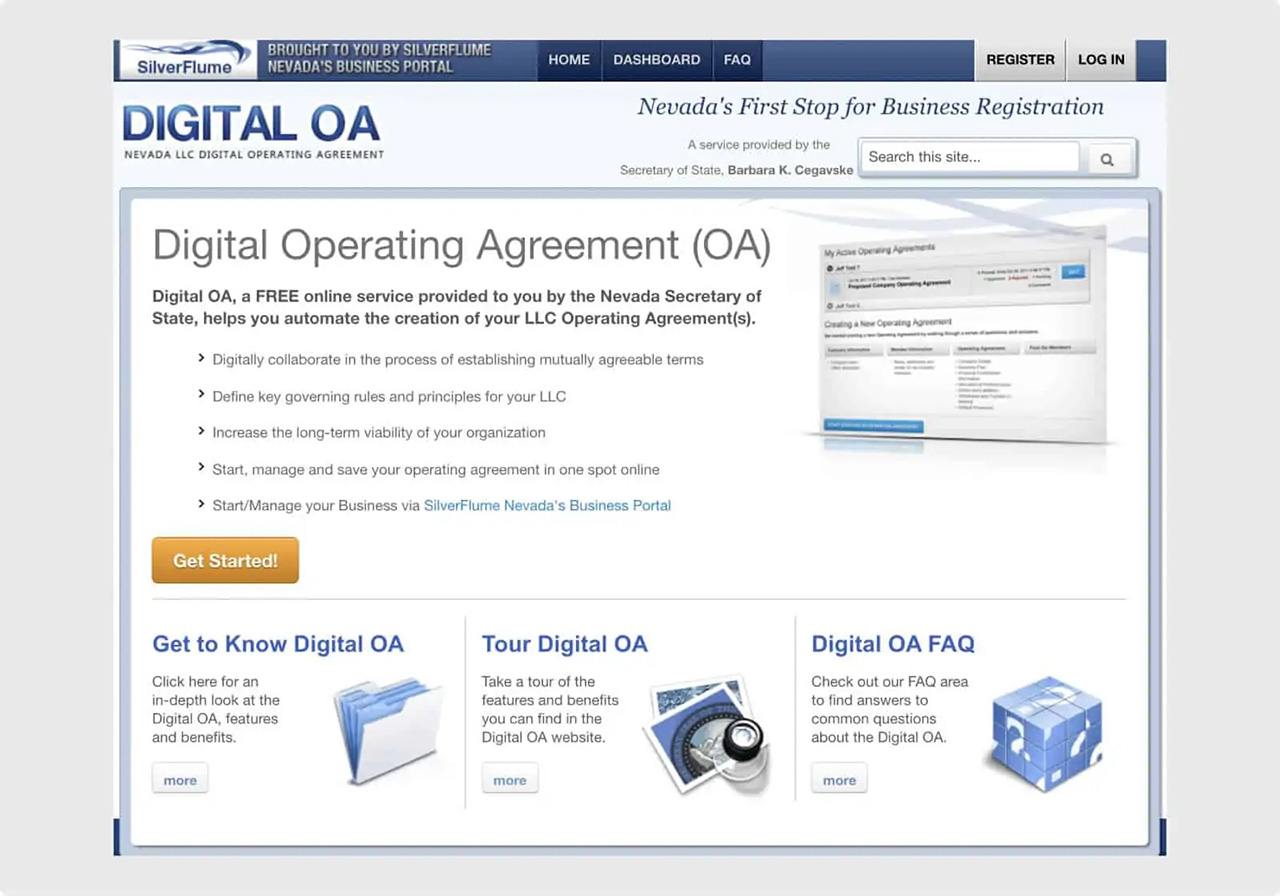 Nevada LLC Digital Operating Agreement 