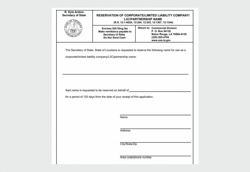 How to start an llc in louisiana step by step guide