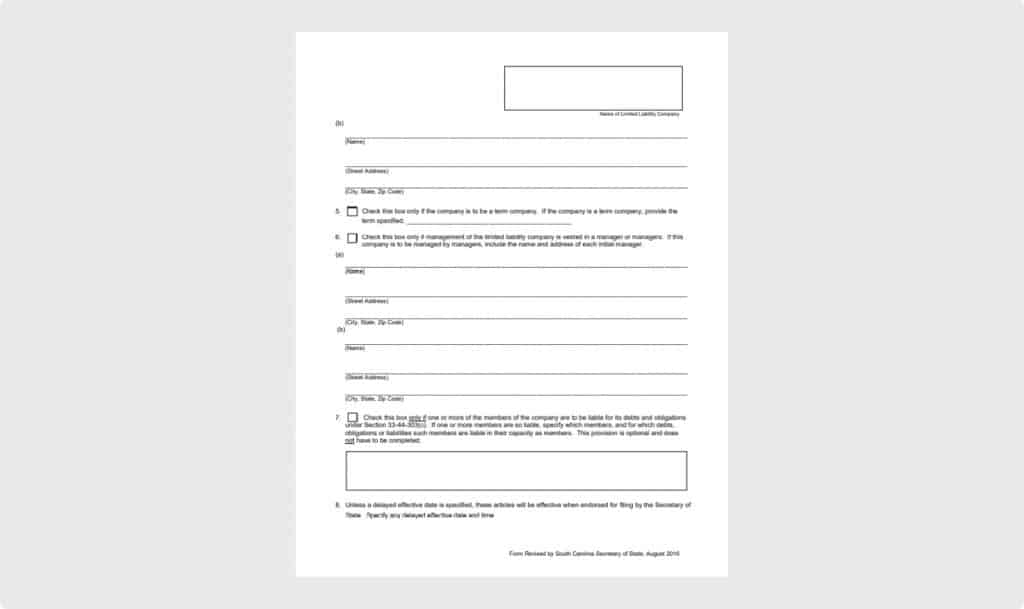 How to Start an LLC in SouthCarolina (SC) SimplifyLLC