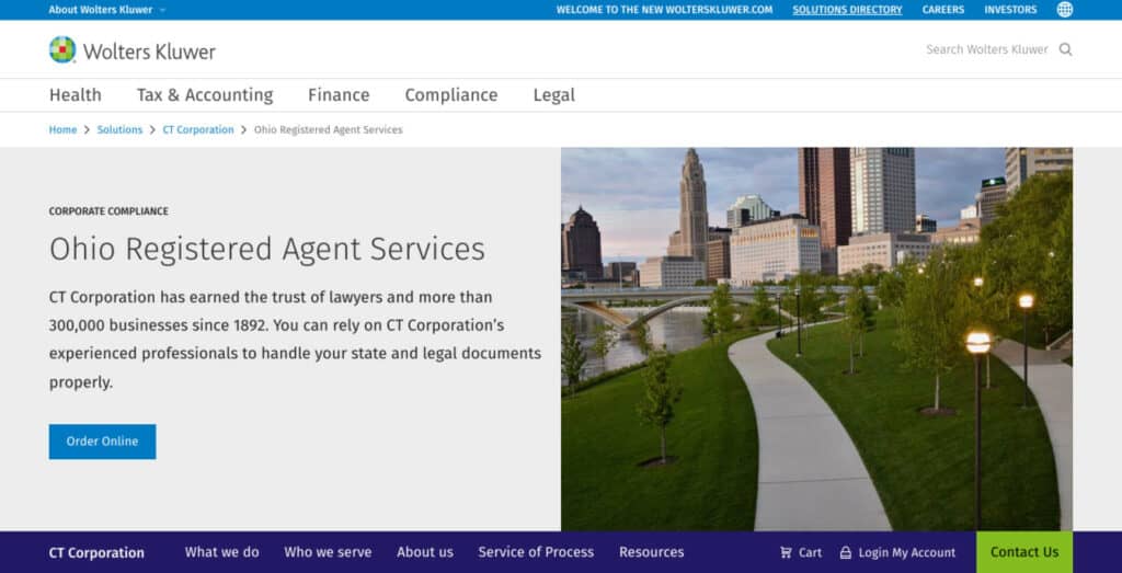 CT Corporation - registered agent service in Ohio