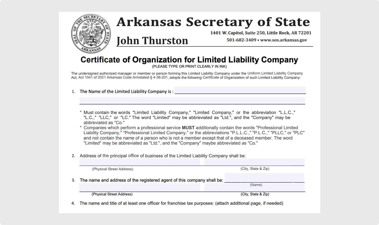 arkansas.gov llc