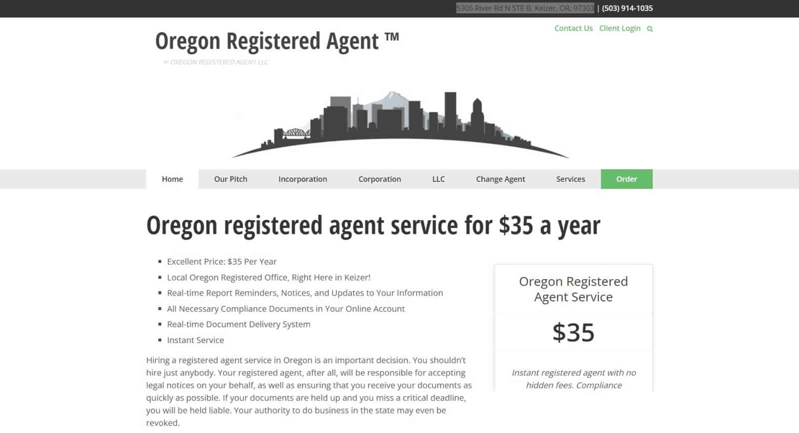 Oregon Registered Agent