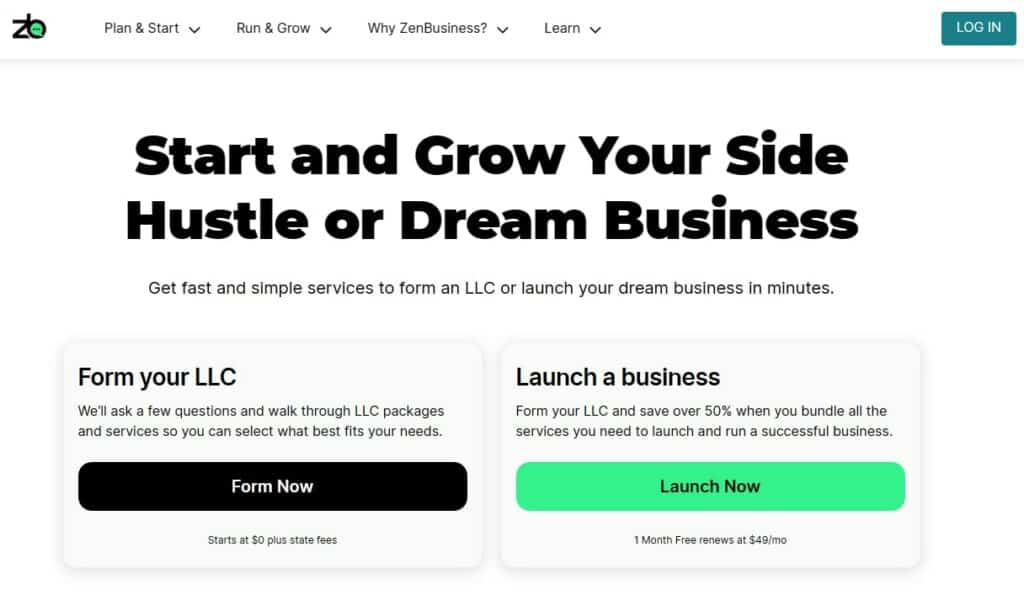 Registered Agents for LLC in South Carolina: ZenBusiness.