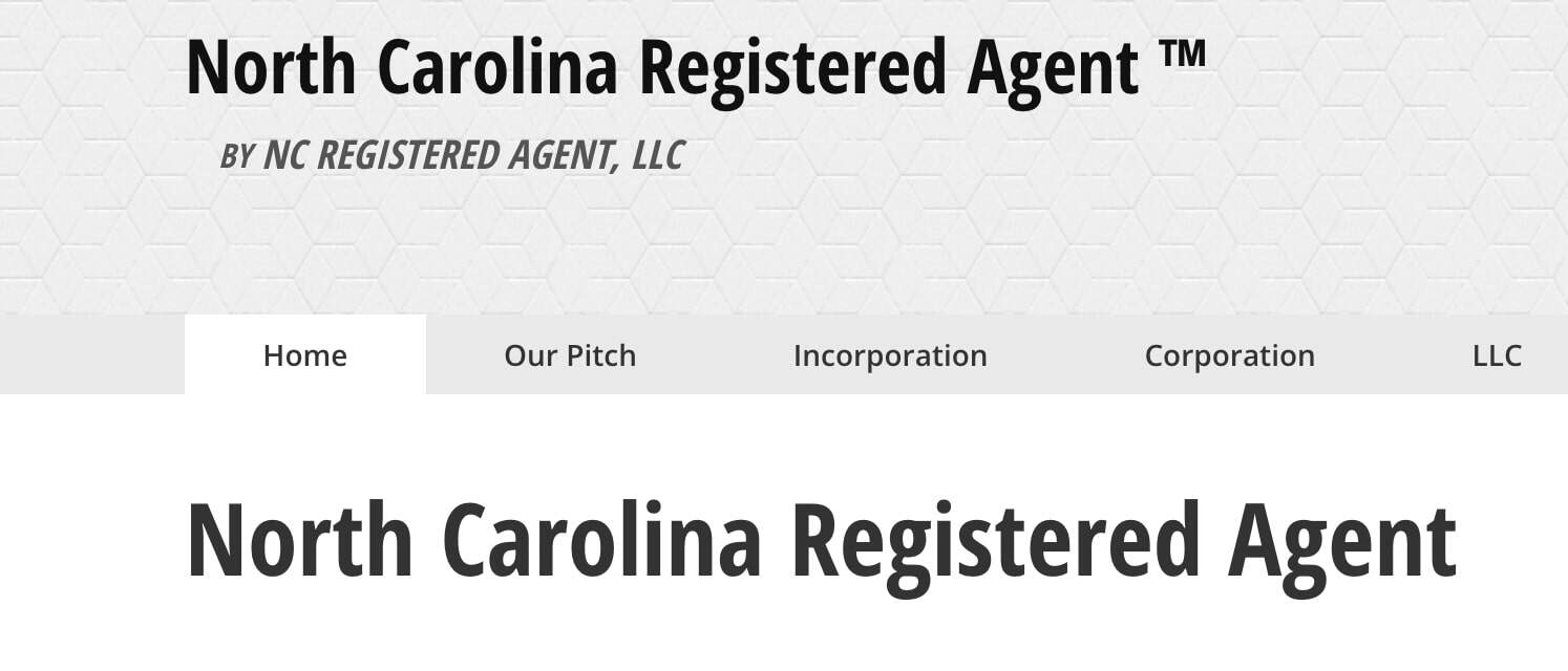 North Carolina Registered Agent LLC services.