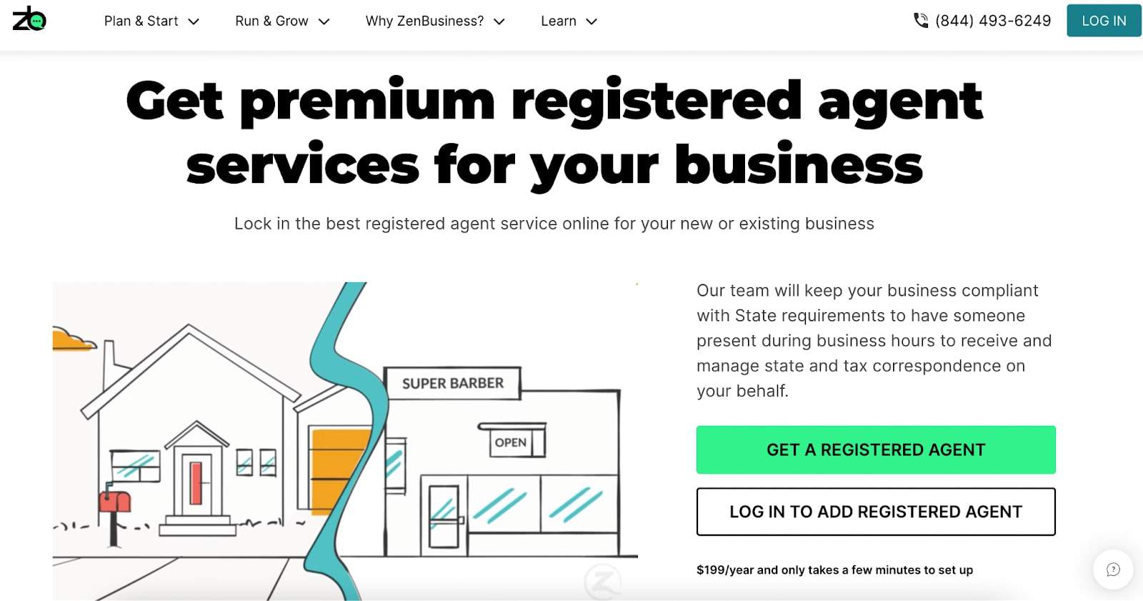 Zenbusiness registered agent