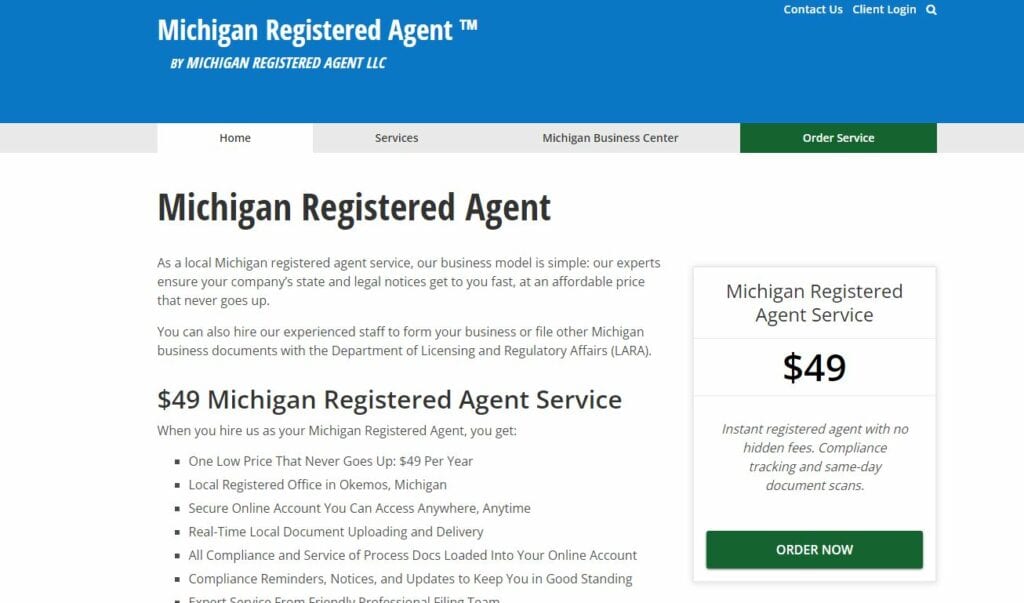 Michigan Registered Agent