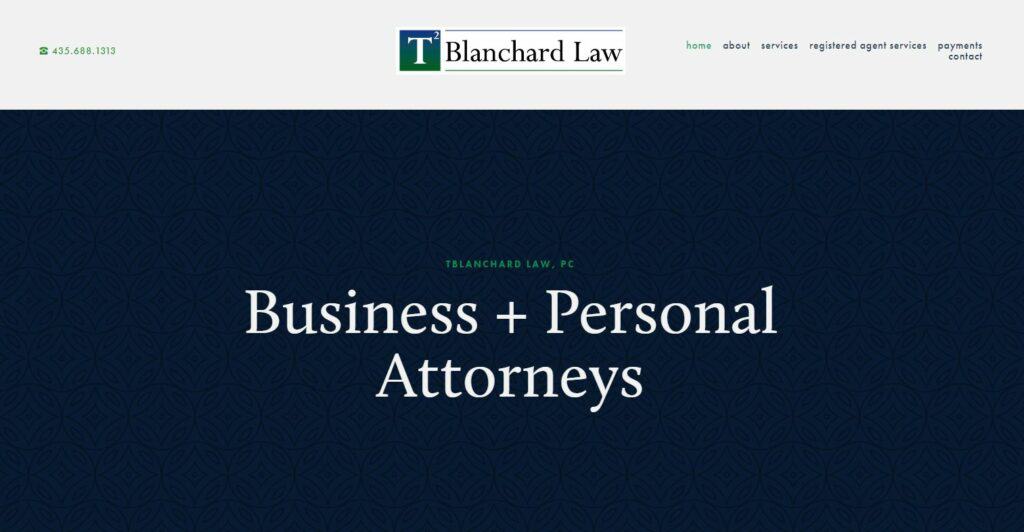 T Blanchard Law Homepage