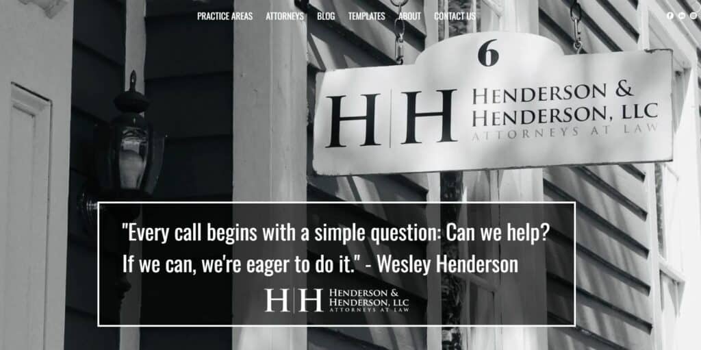 Henderson and Henderson South Carolina attorneys