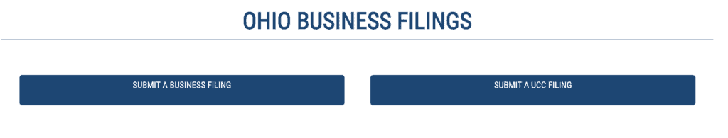 ohio business filing online