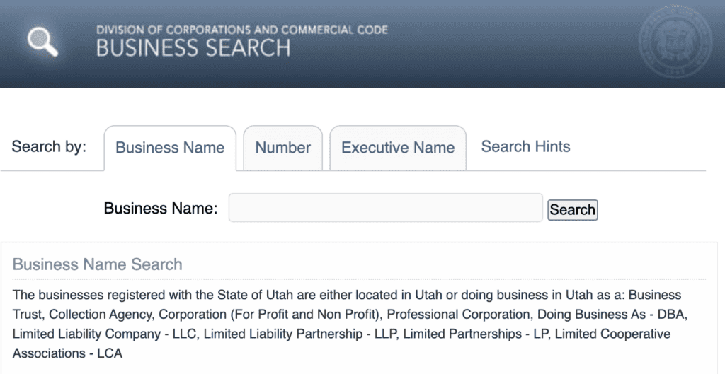 utah business search