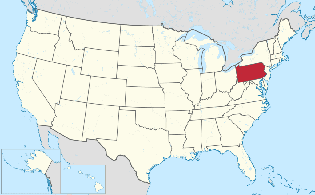 State of Pennsylvania. Source: Wikipedia