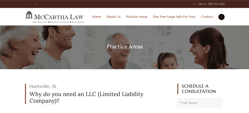 McCartha Law - registered agent services in Alabama