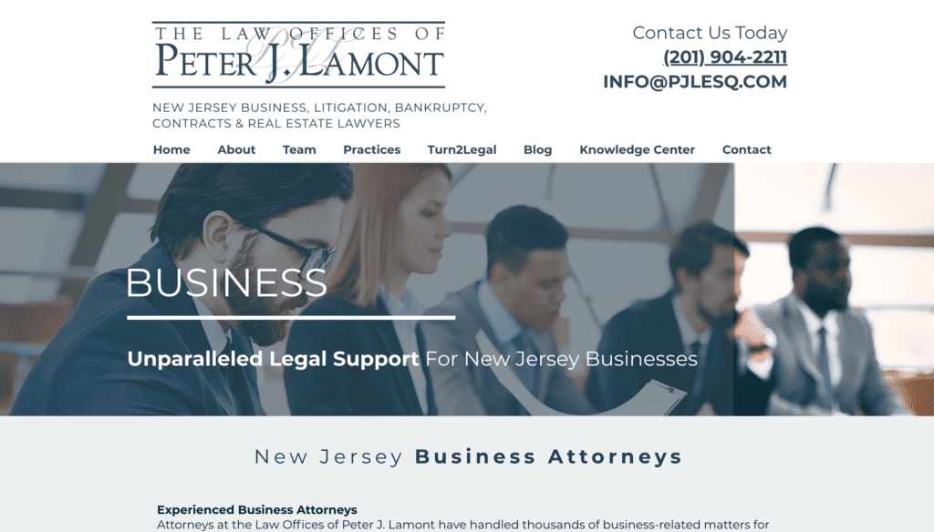 Peter J. Lamont - Registered agent services