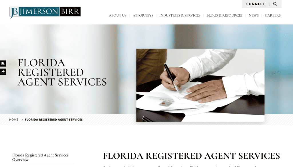 JB Jimerson registered agent