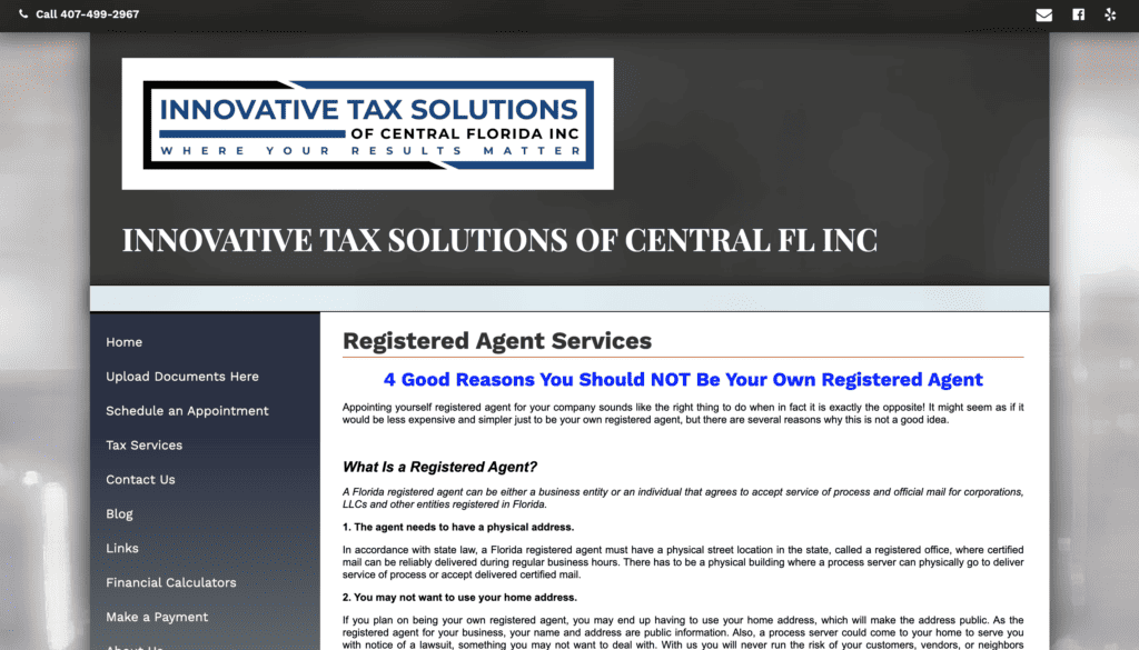 Innovative Tax Solutions of Central Florida, Inc