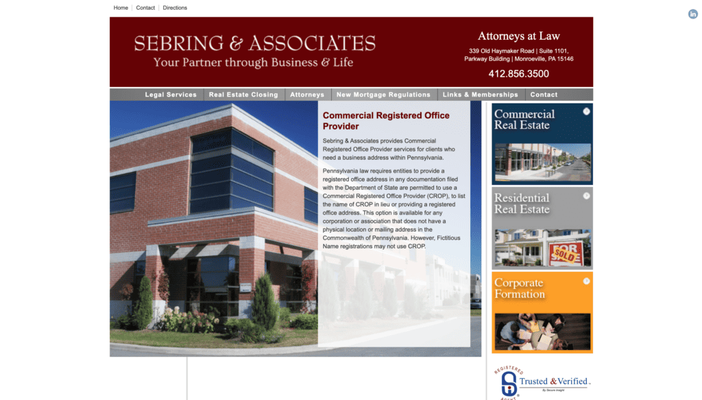 Sebring associated registered agent