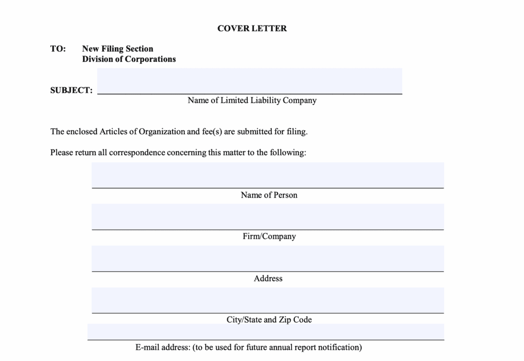 articles of organization florida
