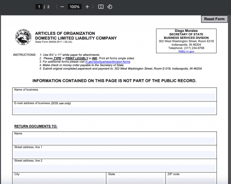 How to Start an LLC in Indiana: Step-by-Step