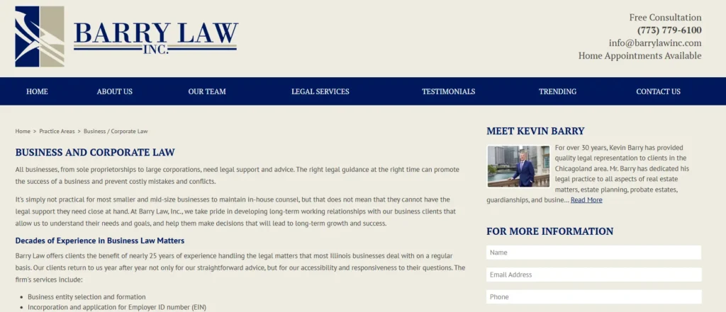 barry law registered agent