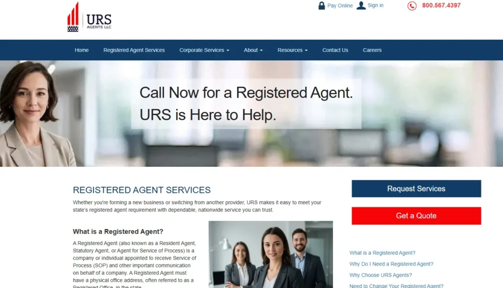 URS registered agent services in Alabama