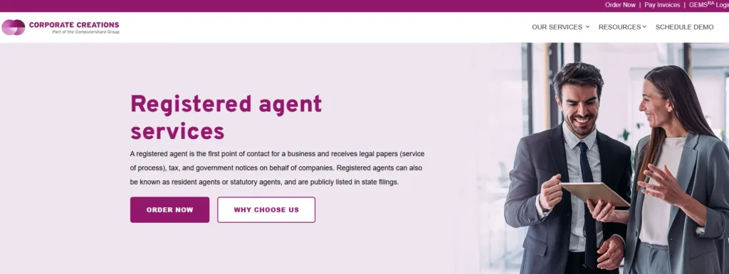 Corporate creations - Alabama registered agent service