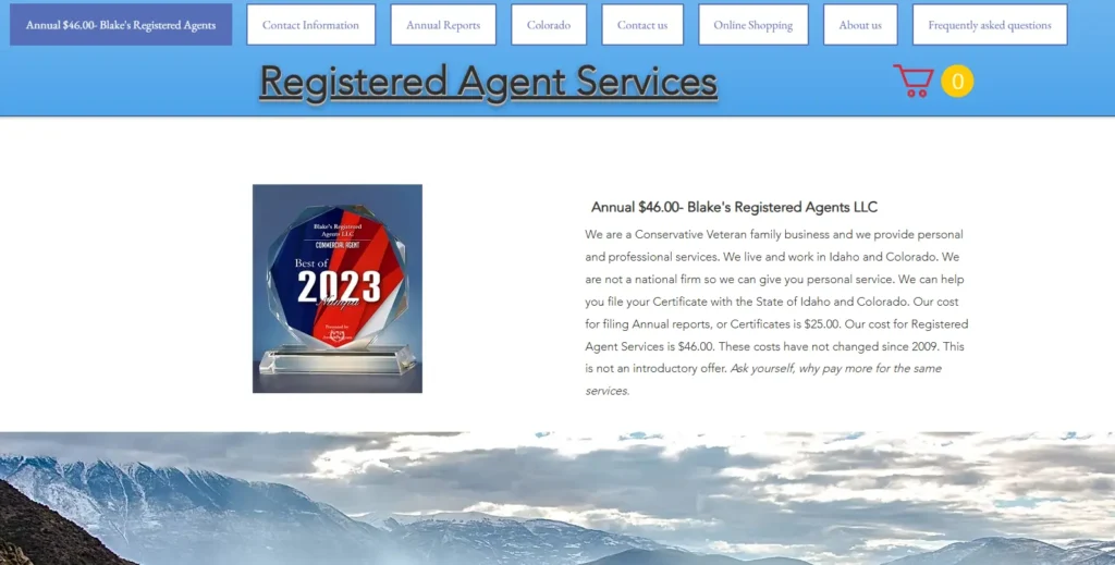 Blake’s Registered Agents service in Idaho