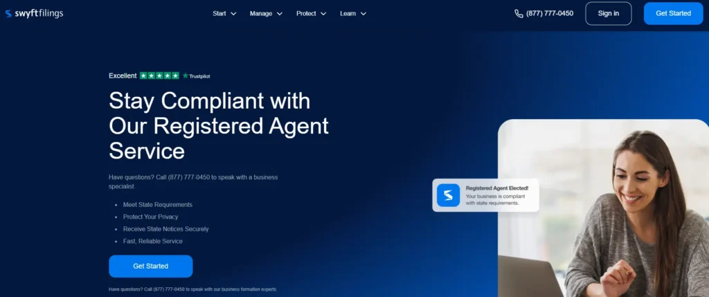 Swyft Filings registered agent service
