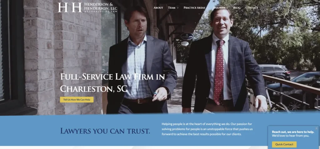 Henderson and Henderson SC registered agent service