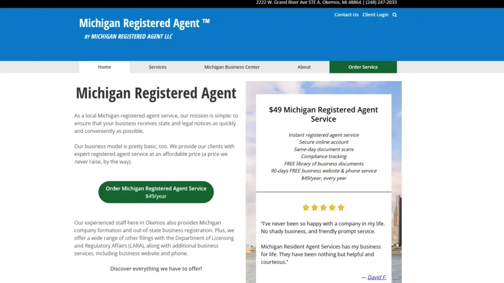 Michigan Registered Agent