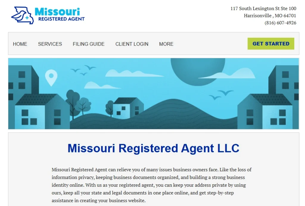 Missouri registered agent LLC