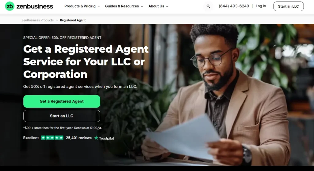 registered agent service ZenBusiness